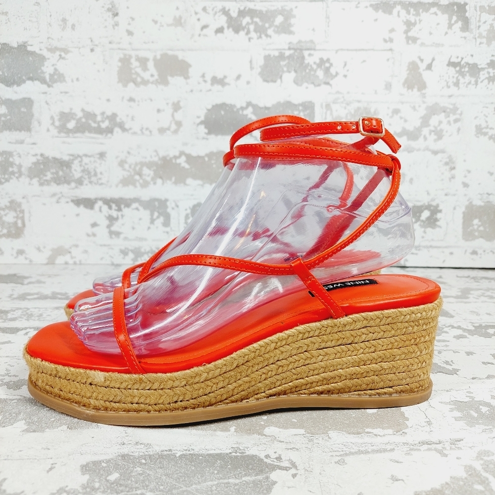 New Nine West Womens ALEXX3 Strappy Platform Casual Wedge Sandals Shoes i606